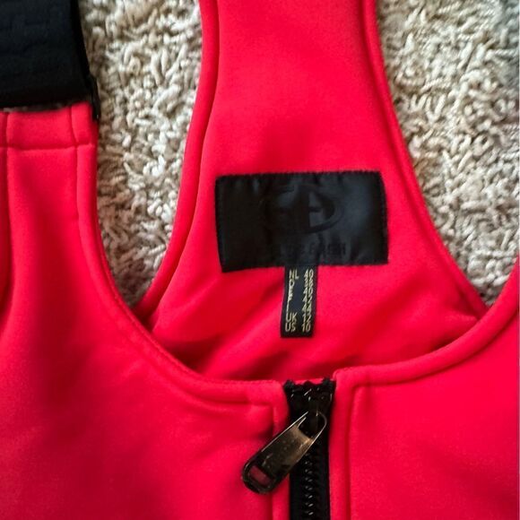 Goldbergh Phoebe Ski Pants Salopettes Bibs NWT Flame Red US 10 - Picture 2 of 6